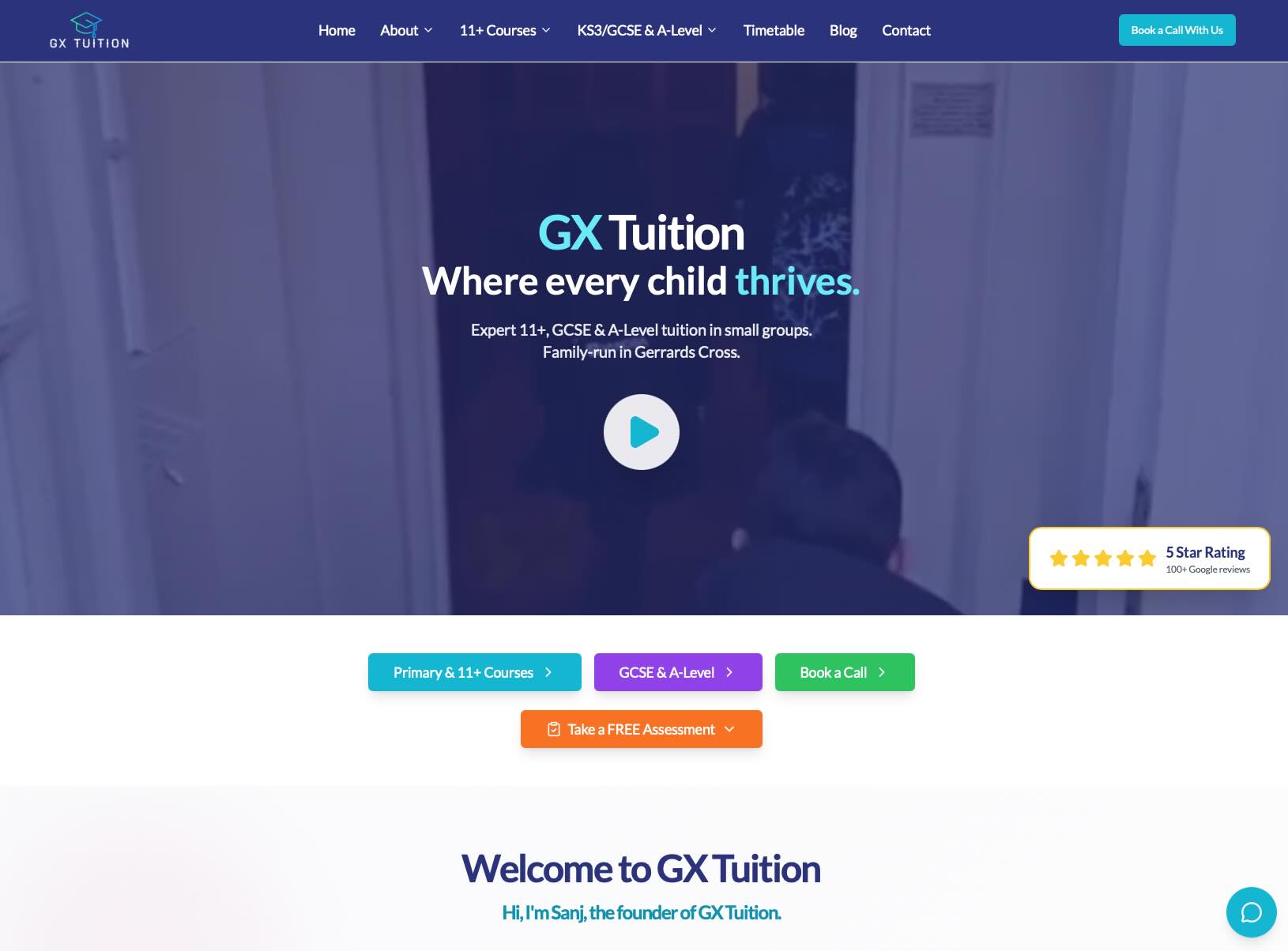 GX Tuition — desktop