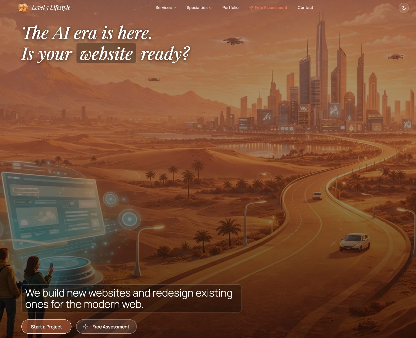 Level 5 Website — desktop